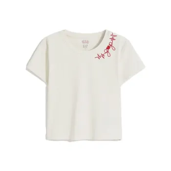 GAP T-Shirts Women's Gray White