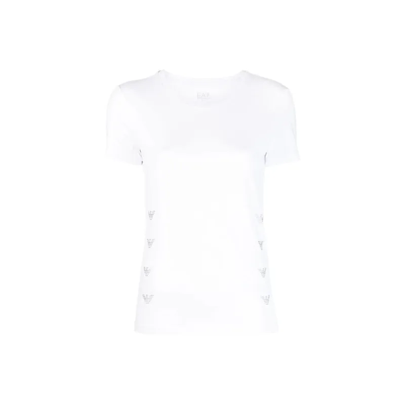 Ea7 EMPORIO ARMANI Solid Cotton modal T shirt-0