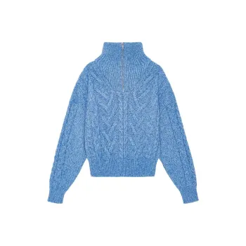 GANNI FW23 Sweater Women's Silver Lake Blue