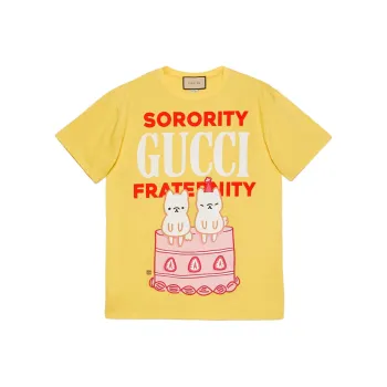 GUCCI SS23 T Shirt Women's Yellow