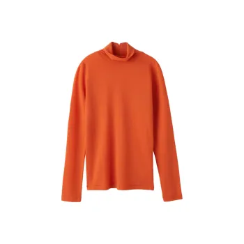 RECTO FW24 OVERLAY RC JACQUARD LOGO TURTLE NECK TOP Sweater Women's Orange/Orange