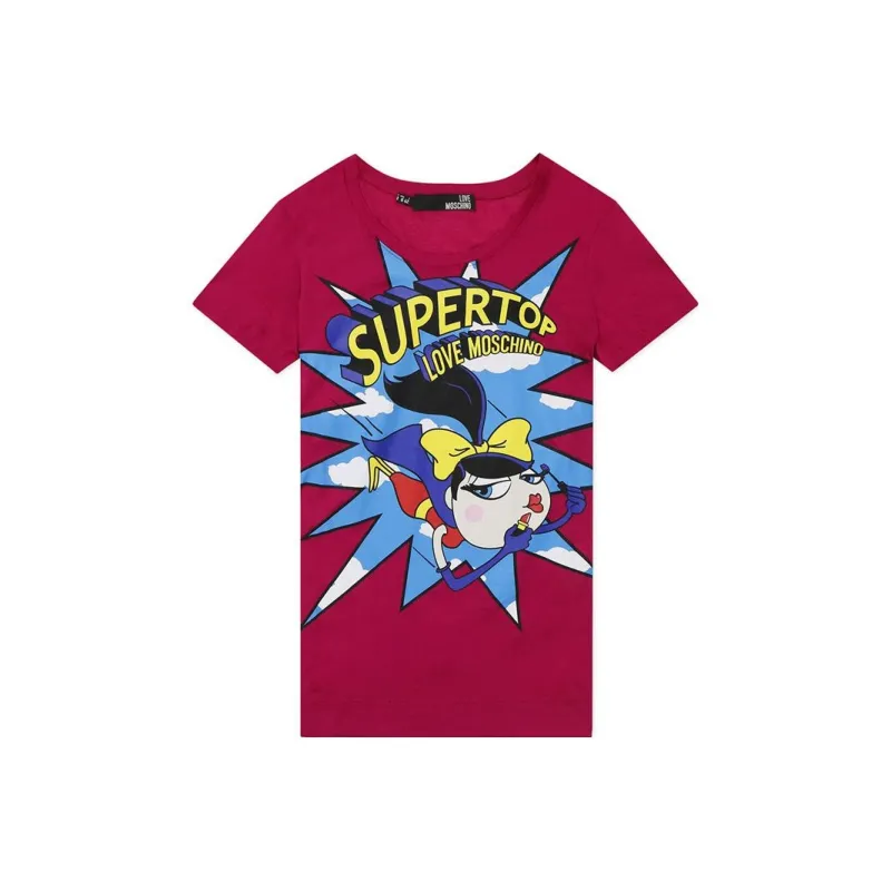 MOSCHINO T Shirts Women's Rose Red-0