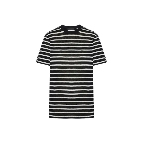 MOCO T-Shirt Women's Black White Stripes