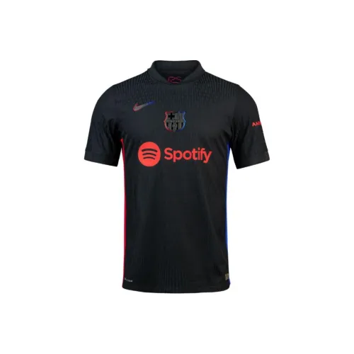 Nike FCDri FIT ADV FW24 Barcelona 2024/25 Match Away Soccer Jersey Men
s Black/University Red/Royal Blue