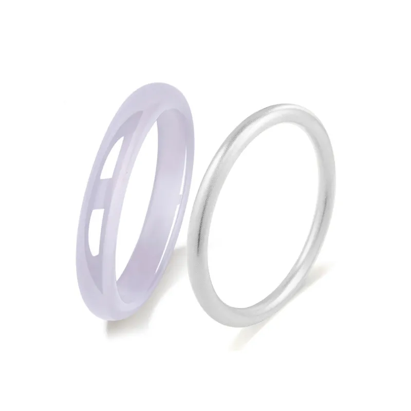 Kowloonko Glass Cat Eye Jade Bangles Women's-16