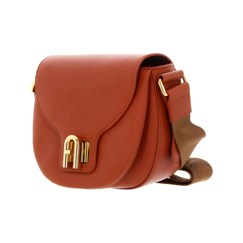 Furla Leather Shoulder Bag Mini Women's Orange-2