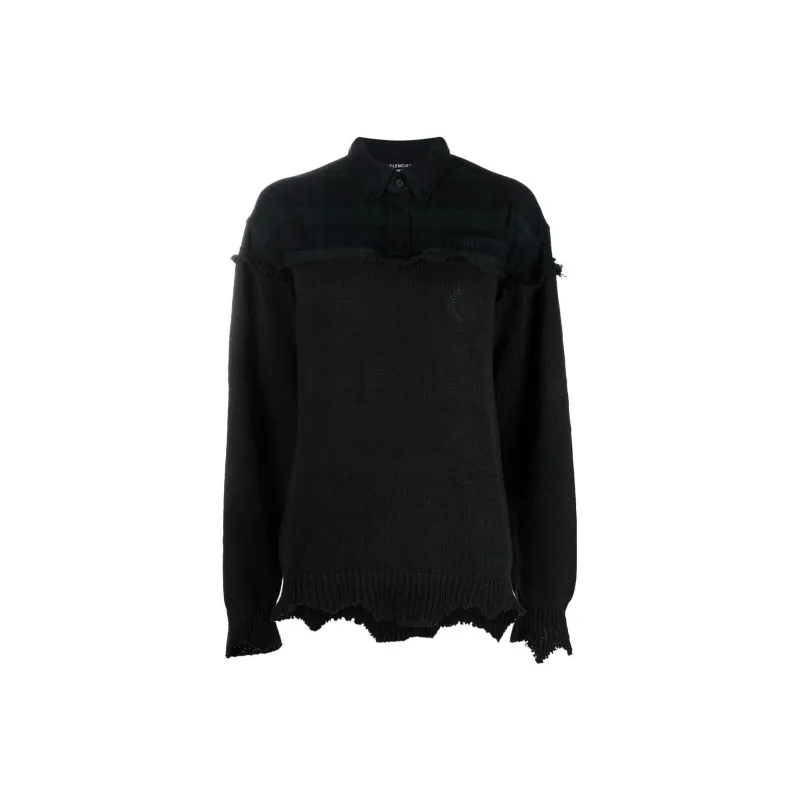 Balenciaga SS22 Polo Shirt Women's Black-0