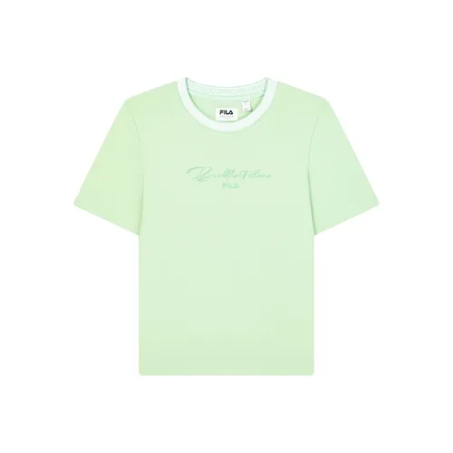 FILA T-Shirt Women's Light Aqua Seaweed Green