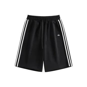 Crayon Shinchan Casual Shorts Unisex Active Black With White Accents