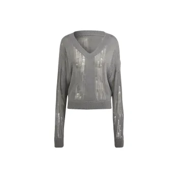 Adidas Originals DISTRESSED CREW SWEATSHIRT Sweater Women's Gray