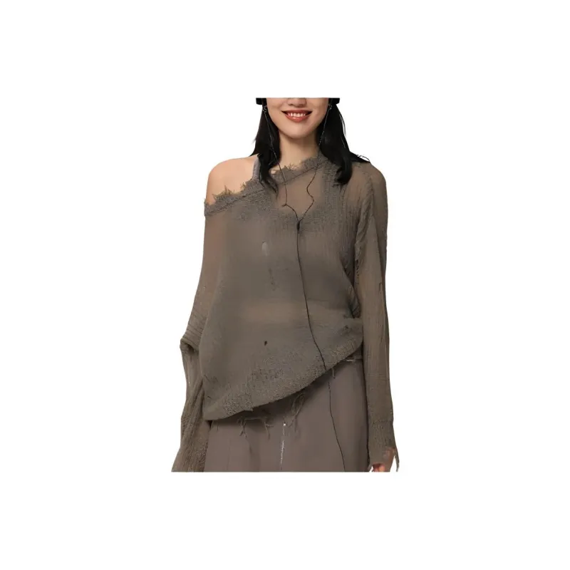 Metamorphosis Knitwear Women's Dark Khaki-0