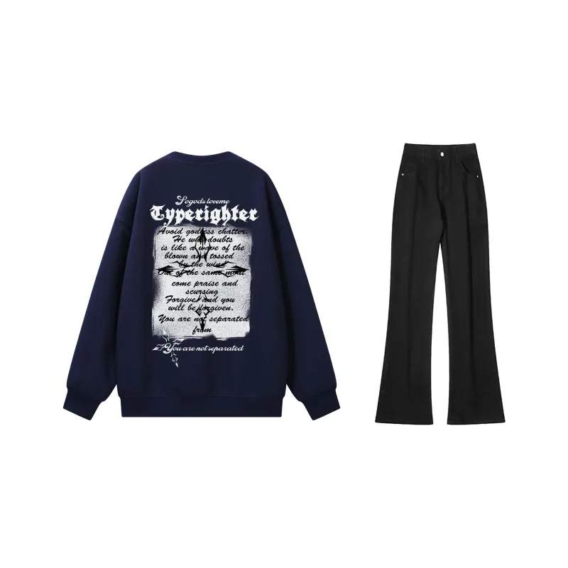 TYPERIGHTER Sweatshirt Set Unisex-7