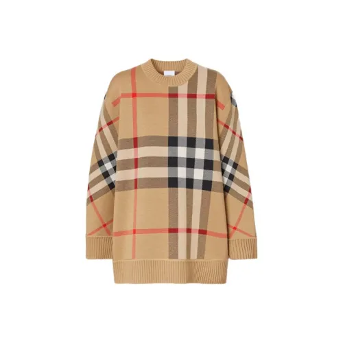Burberry Check Technical Merino Wool Jacquard Sweater 'Archive Beige'