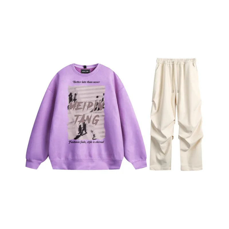 MEIPIN TANG Sweatshirt Set Unisex-49