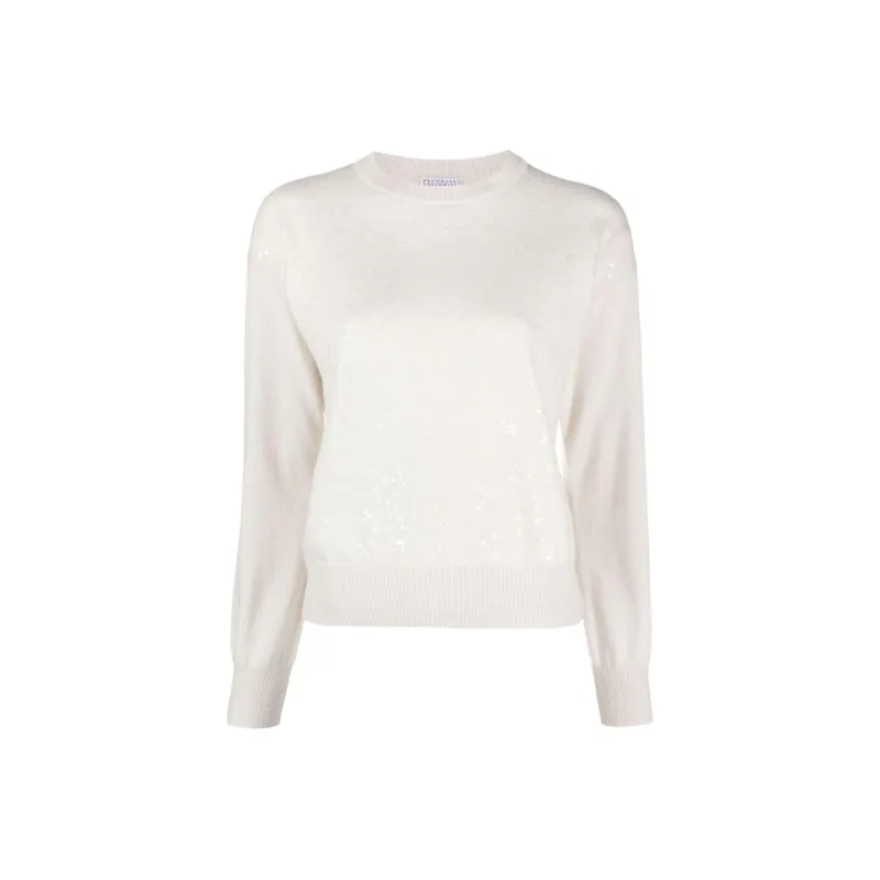 Brunello Cucinelli Sequin embellished Wool Jumper-5