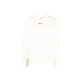 MSGM Logo Embroidered Crewneck Sweatshirt