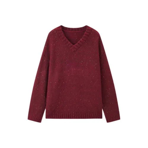 EICHITOO Knitwear Women's Dark Red