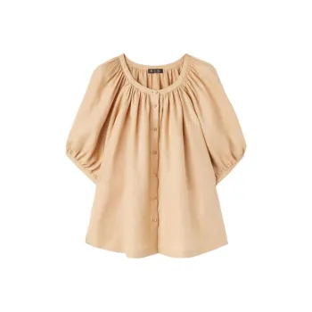 Loro Piana SS24 Shirt Women's Ginseng Light Yellow
