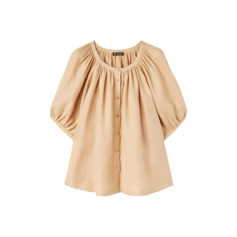 Loro Piana SS24 Shirt Women's Ginseng Light Yellow-0