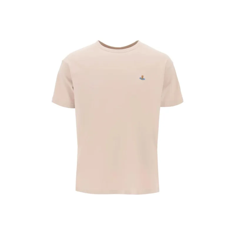 Vivienne Westwood Logo Embroidered Crewneck T Shirt-0