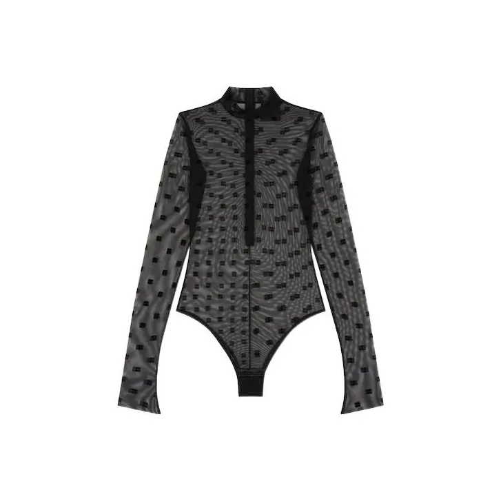 Givenchy Polka Dot Mock Neck Bodysuit-0
