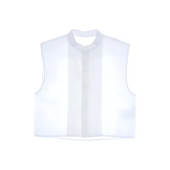 Helmut Lang Sleeveless Tuxedo Shirt
