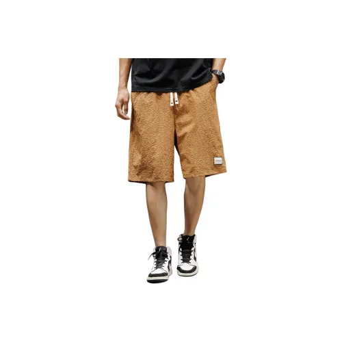 Tonlion Casual Shorts Men's Brick Red