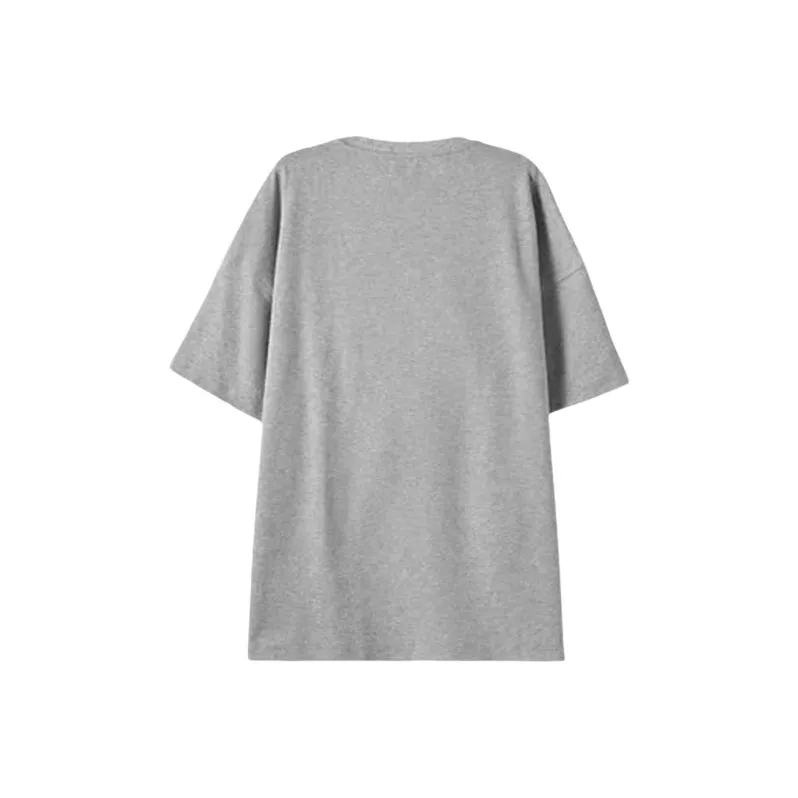 TIBINB Regular T Shirt Women's Gray-1