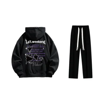 LA'T.WEEKEND Sweatshirt Set Unisex