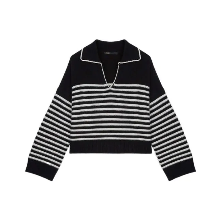Maje Cashmere Sweaters Women's Black-0