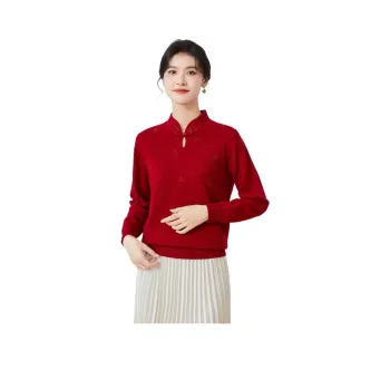 JINJU Sweaters Women's Fuchsia