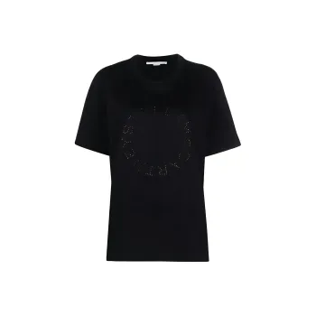 Stella McCartney Logo Embellished Crewneck T-Shirt