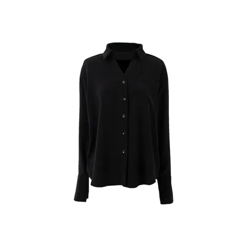 SOON FLOWER Shirt Women's Black