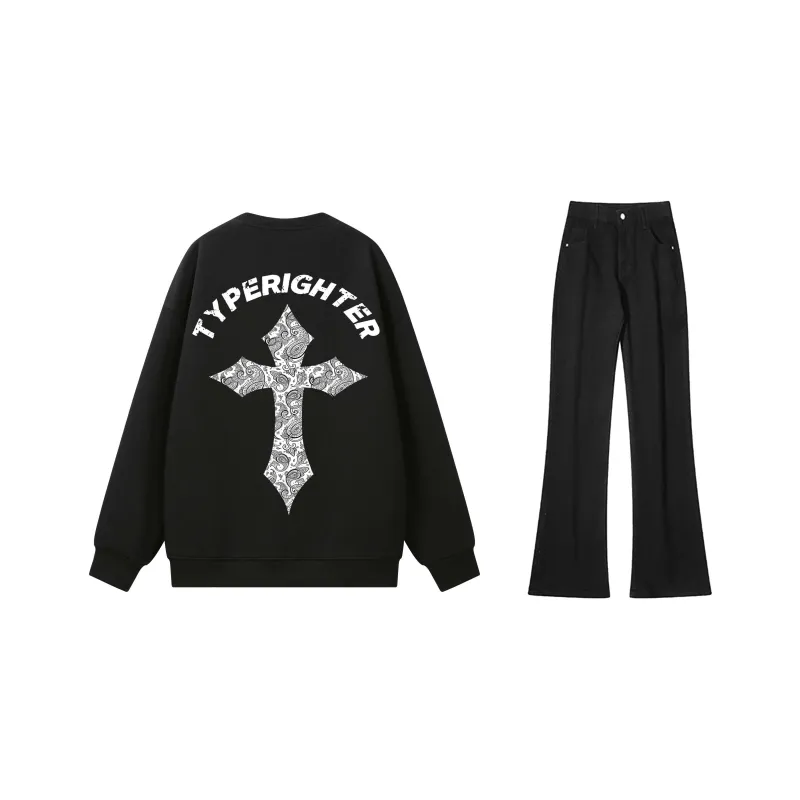 TYPERIGHTER Sweatshirt Set Unisex-0