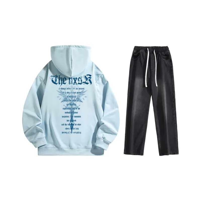 A.X.S.K Sweatshirt Sets Unisex-84