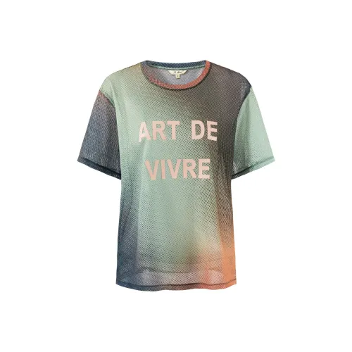 JZ. ANNAKRO T Shirt Women's Pattern Blue