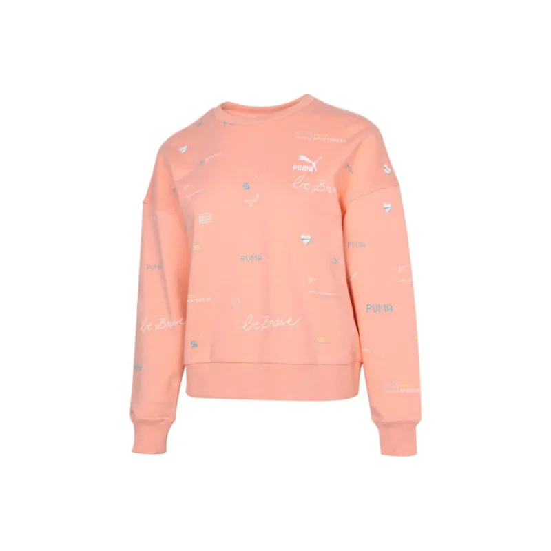 PUMA Sweatshirts Women's Coral-0