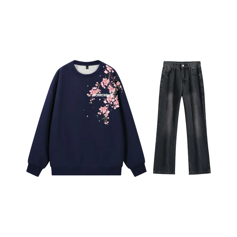 SUNSETMONENT Sweatshirt Set Unisex-16
