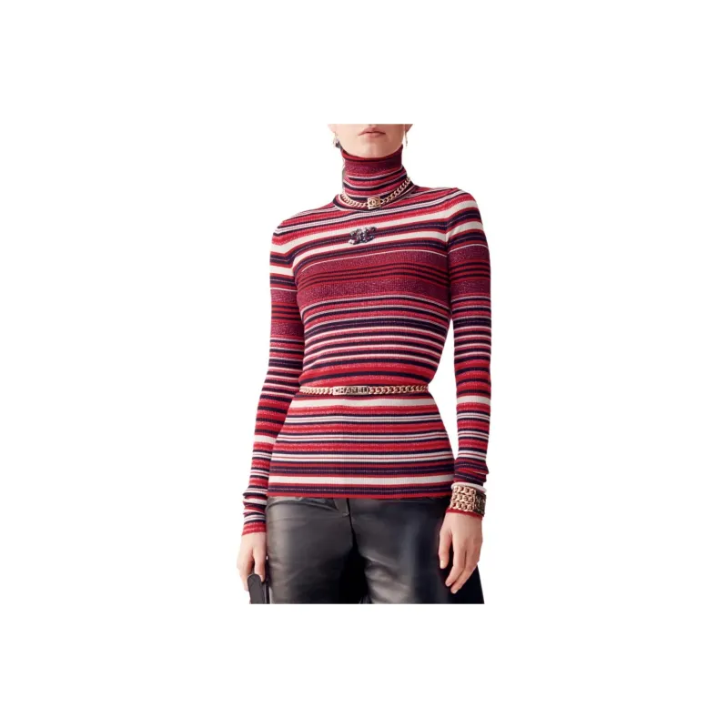 CHANEL Knitwear Women's Red-0