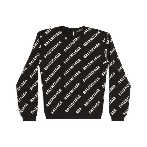 Balenciaga neck Sweaters Women's Black