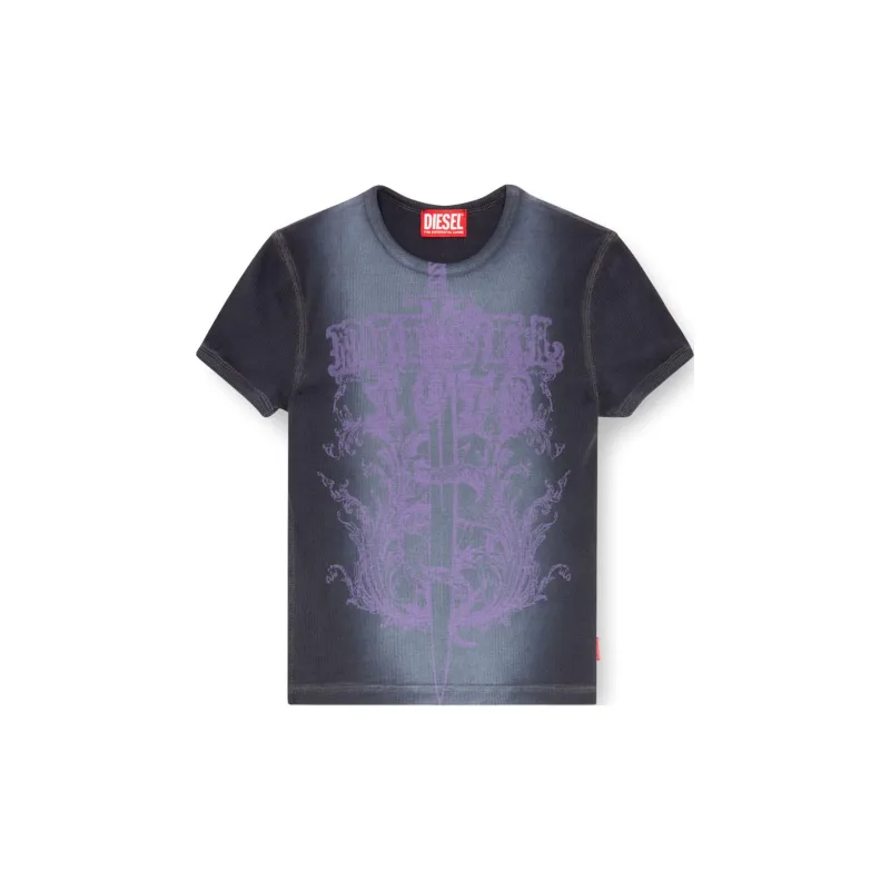 DIESEL Sword Print Crewneck T Shirt-0