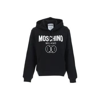 MOSCHINO Logo print Organic Cotton Hoodie