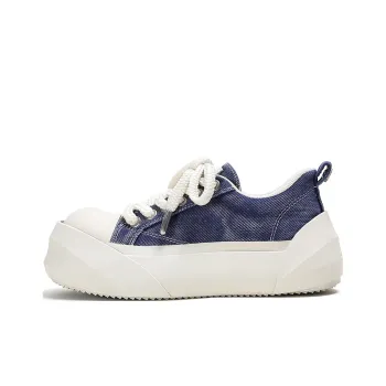 ADCDAVINCI Height Increasing, Slip Resistant, Abrasion Resistant Low Top Canvas Shoes Unisex Blue
