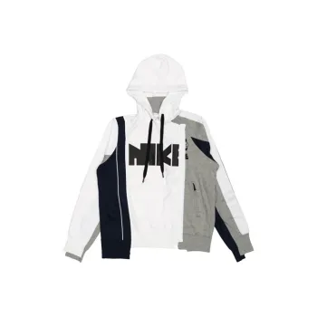 Nike X Sacai Double Zip Hoodie Gold Dart/Court Purple