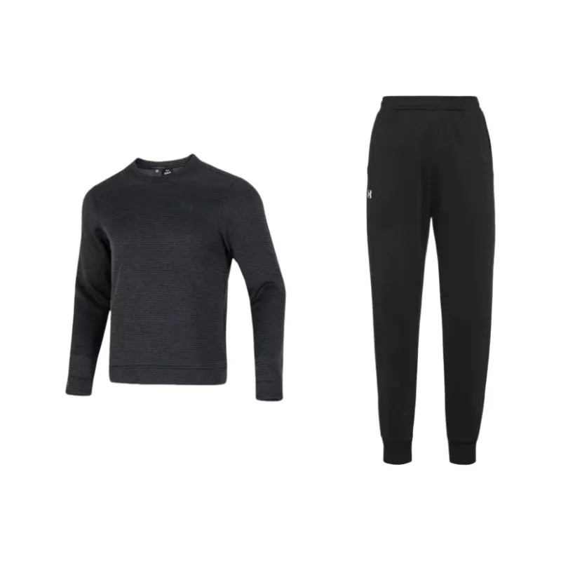 Under Armour Storm SweaterFleece Crew Sweatshirt Set Men's Black-0