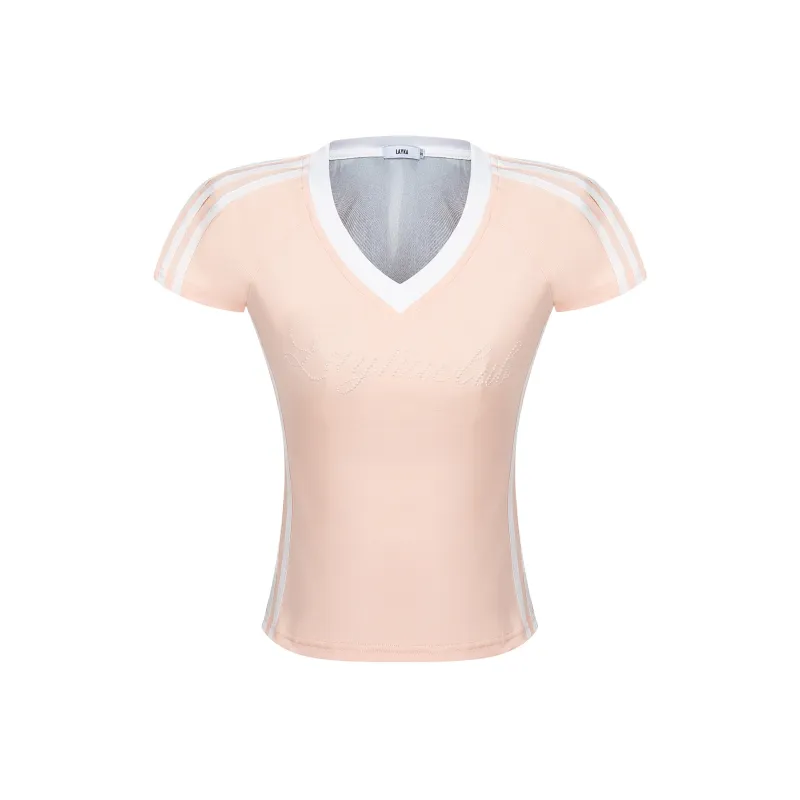 YINLEI Set in Sleeve T Shirt Women's-0
