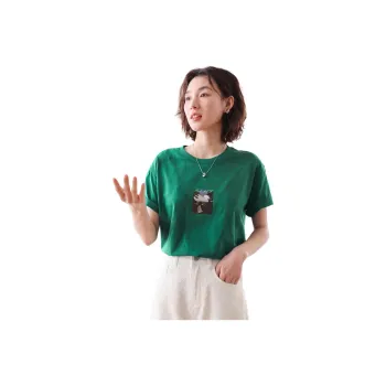 【dme】 T-Shirt Women's Peacock Green