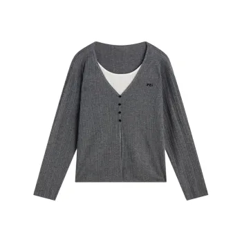 Asuka And New Sake Sweater Women's Multicolor Smoke Gray HQC02