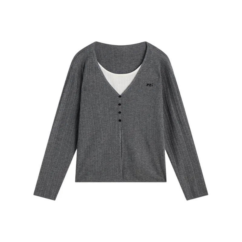 Asuka And New Sake Sweater Women's Multicolor Smoke Gray HQC02-0