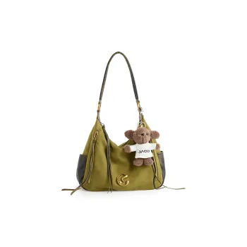 JACD Flannelette Shoulder Bag Regular Women's Wild Fern Green/Brown Earth Tone